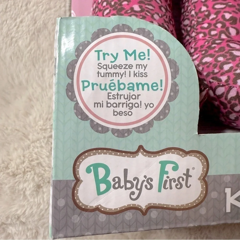 New in box baby’s first kisses baby doll with sound
